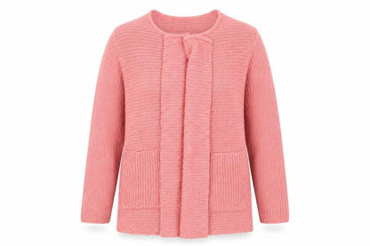Dash Womens Pink  Knit Cardigan Jumper Size 14