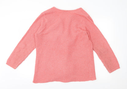 DASH Womens Pink  Knit Cardigan Jumper Size 14