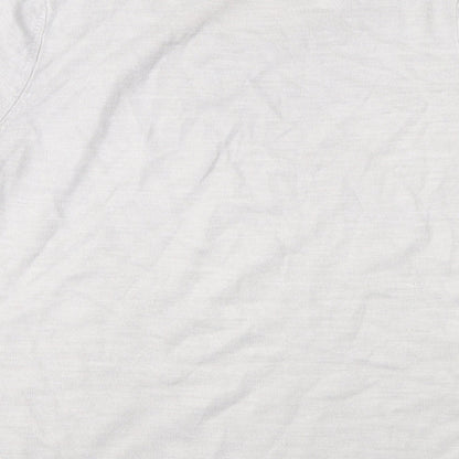 M&S Womens Grey  Knit Basic T-Shirt Size 16