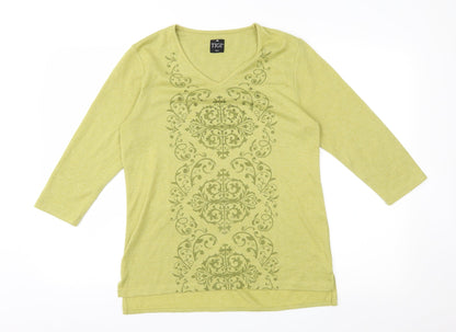Womens UK Size 10 TIGI Green Basic T-Shirt