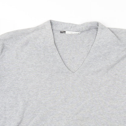 Viz a Viz Womens Grey  Jersey Pullover Sweatshirt Size 14
