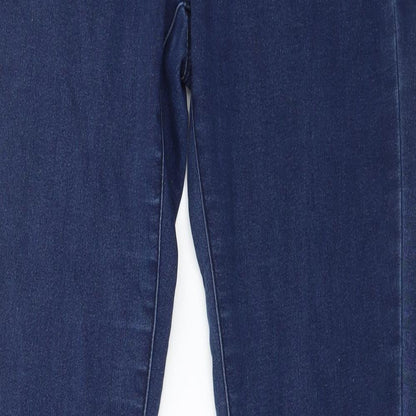 Denim & Co. Womens Blue  Denim Skinny Jeans Size 10 L33 in