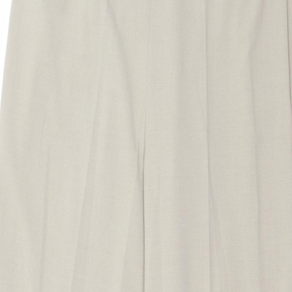 Mia Moda Womens Beige   Trousers  Size 14 L28 in