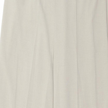 Mia Moda Womens Beige   Trousers  Size 14 L28 in