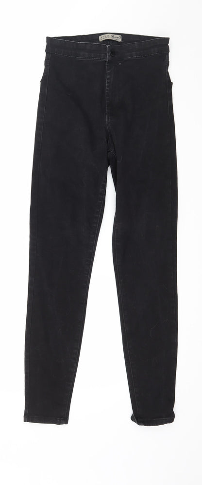 Denim & Co. Womens Black  Denim Skinny Jeans Size 8 L27 in