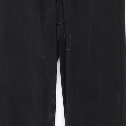 Denim & Co. Womens Black  Denim Skinny Jeans Size 8 L27 in