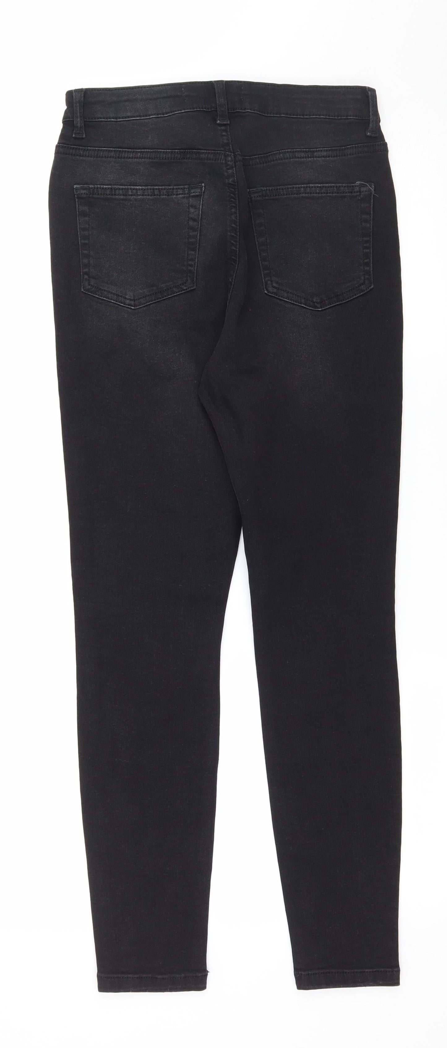 Denim & Co. Womens Black  Denim Skinny Jeans Size 10 L27 in