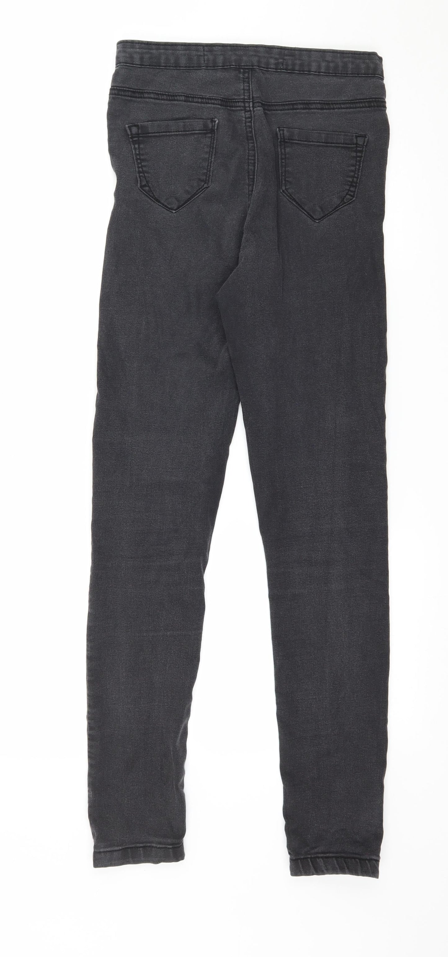 Denim & Co. Womens Grey  Denim Skinny Jeans Size 8 L30 in