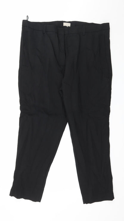 Kley Womens Black   Trousers  Size 18 L28 in