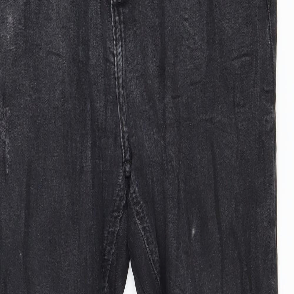 Denim & Co. Womens Grey  Denim Skinny Jeans Size 12 L28 in