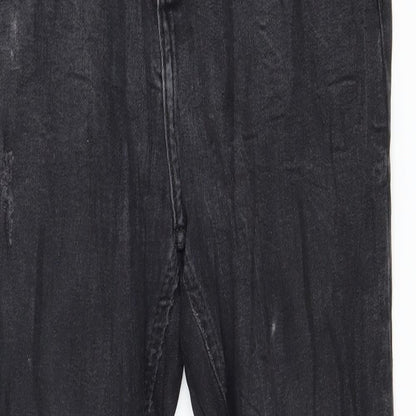 Denim & Co. Womens Grey  Denim Skinny Jeans Size 12 L28 in