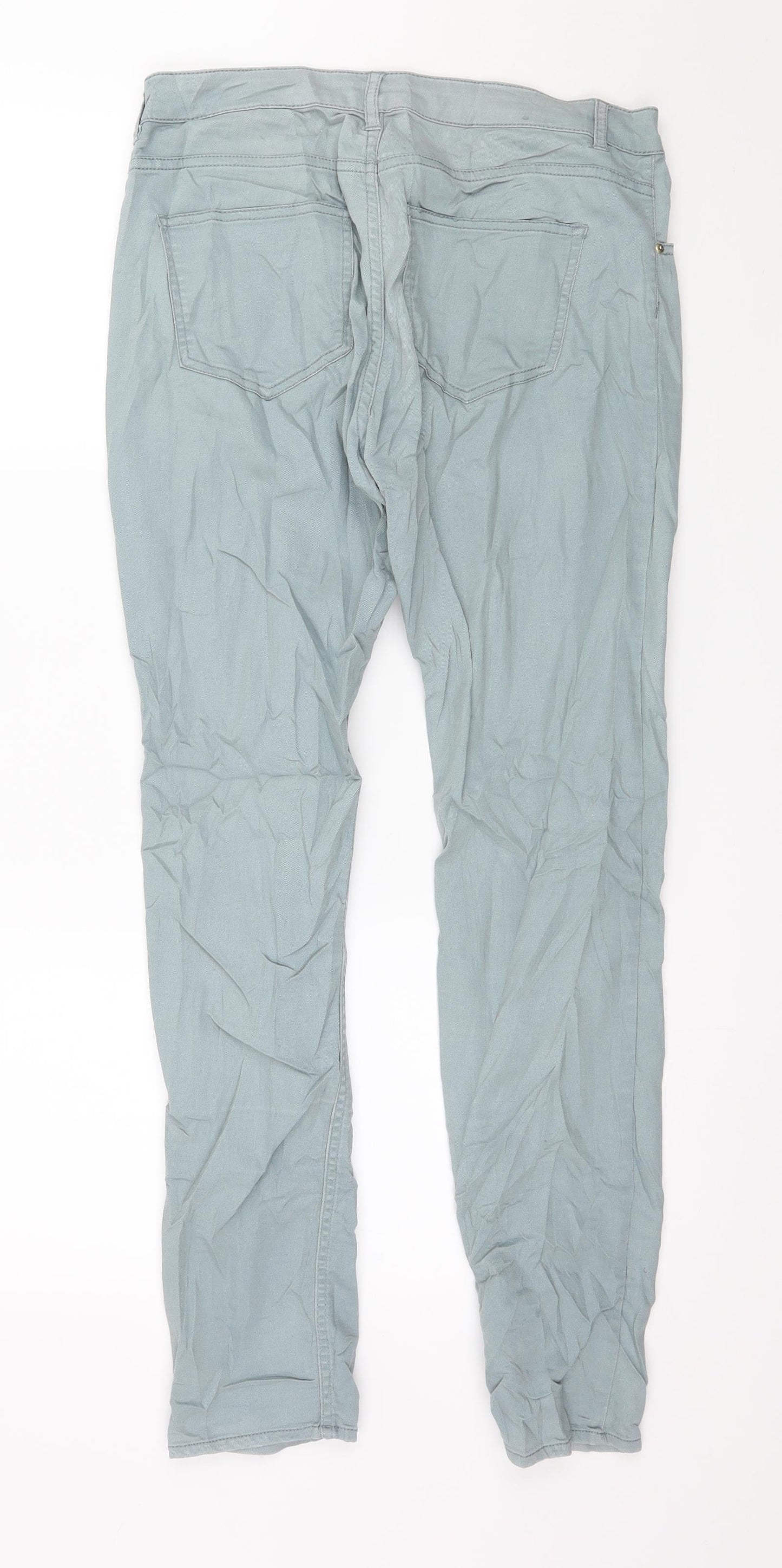 Womens UK Size 10 H&M Regular Fit Skinny Blue Jeans
