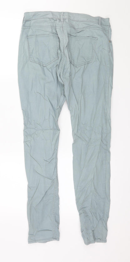 Womens UK Size 10 H&M Regular Fit Skinny Blue Jeans