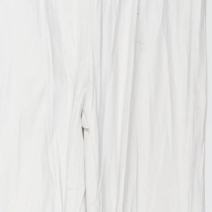 Womens UK Size 10 Denim Club Regular Fit Skinny White Jeans