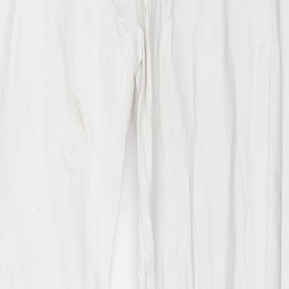 Womens UK Size 10 Denim Club Regular Fit Skinny White Jeans