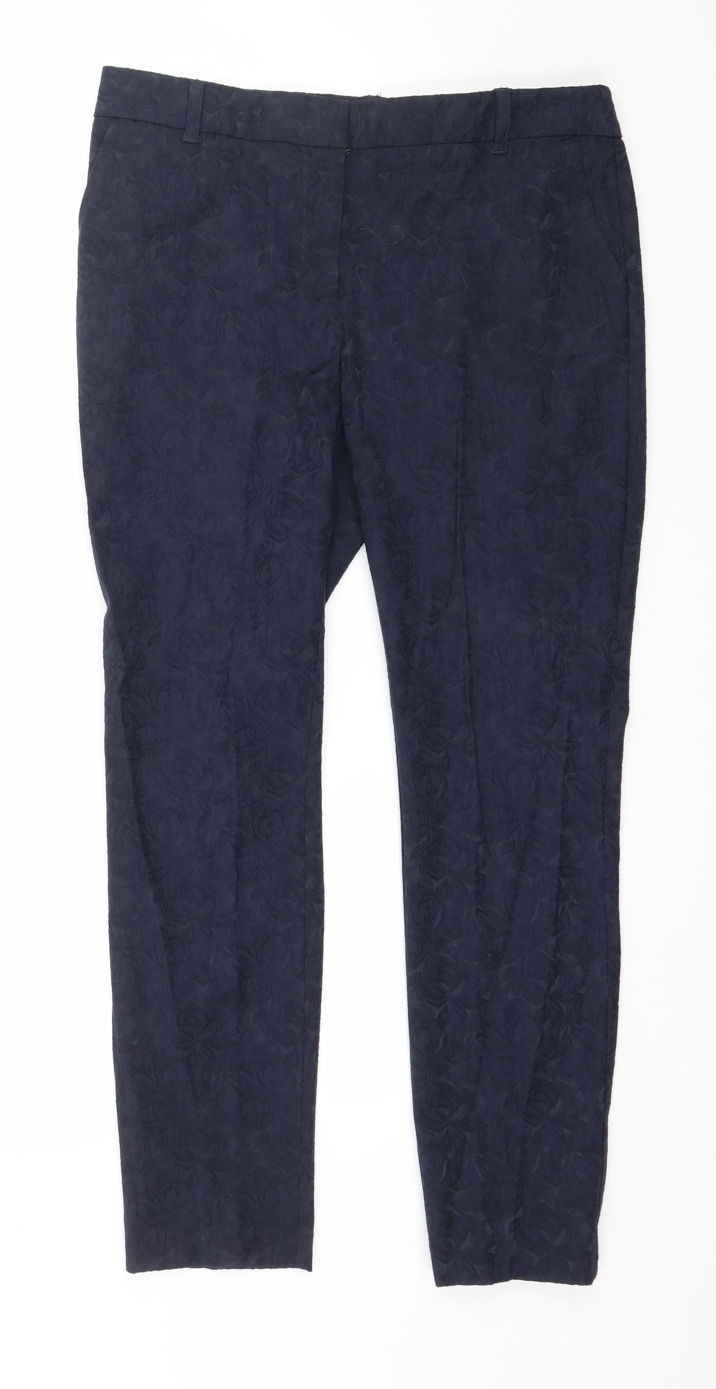 Womens UK Size 10 NEXT Regular Fit  Blue Trousers