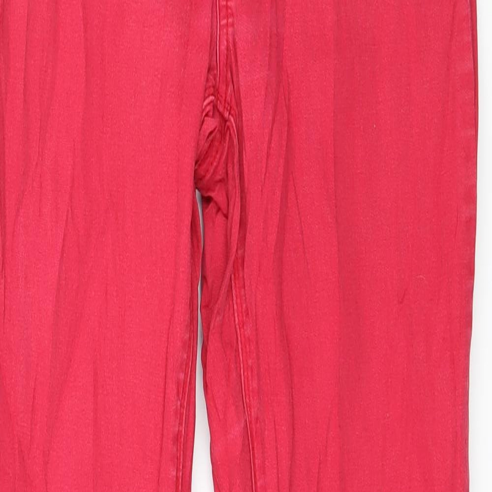Warehouse Womens Pink  Denim Skinny Jeans Size 10 L29 in