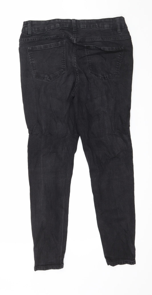 George Womens Grey  Denim Skinny Jeans Size 12 L27 in