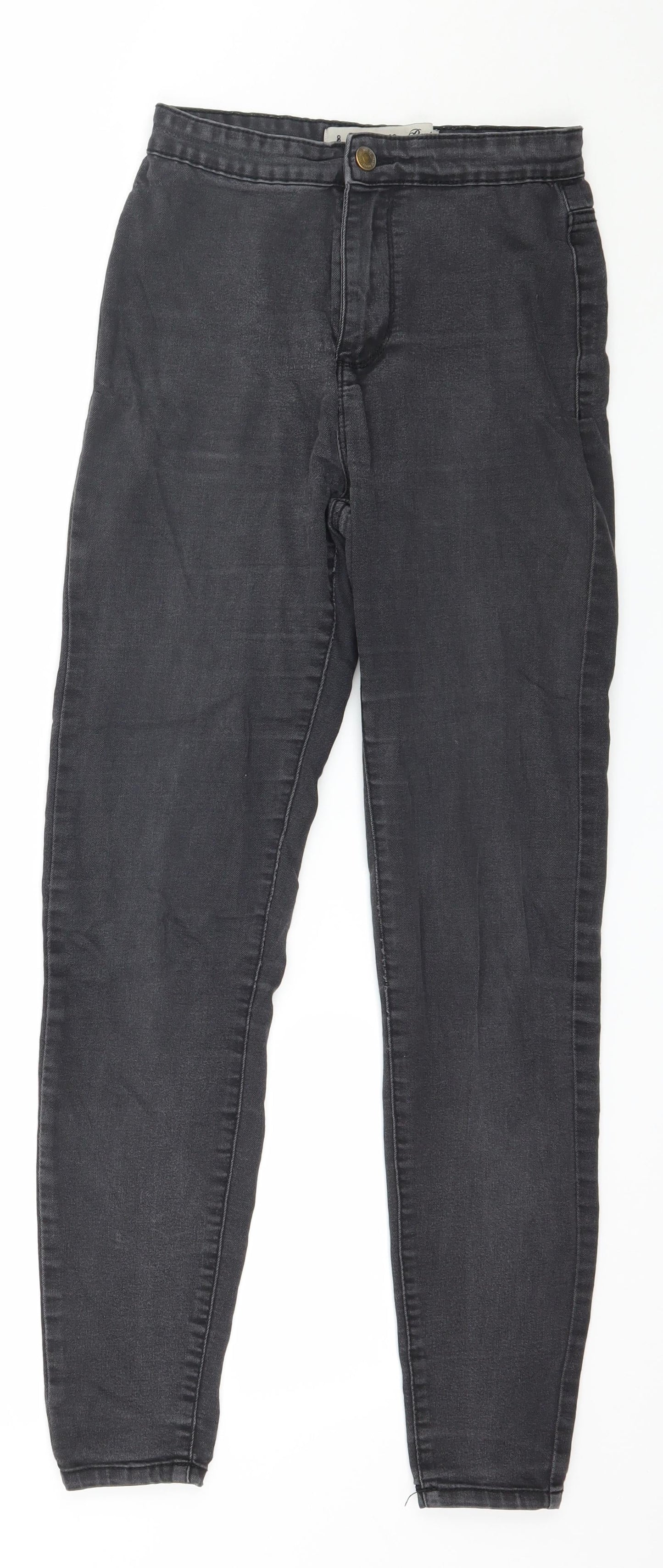 Denim & Co. Womens Grey  Denim Skinny Jeans Size 8 L27 in