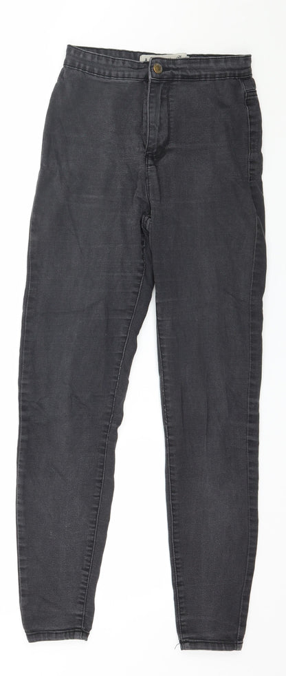 Denim & Co. Womens Grey  Denim Skinny Jeans Size 8 L27 in