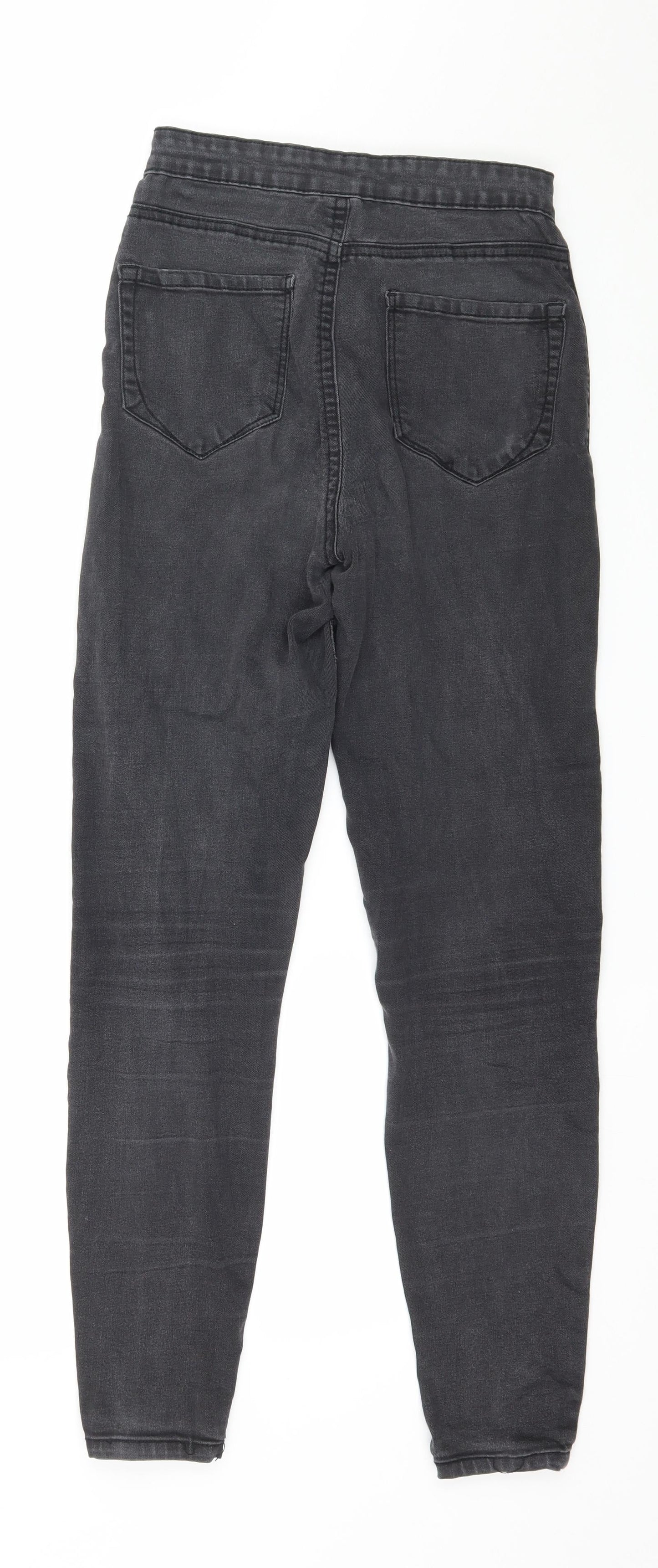 Denim & Co. Womens Grey  Denim Skinny Jeans Size 8 L27 in