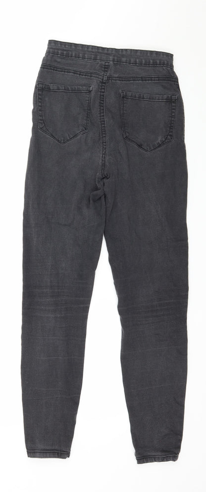 Denim & Co. Womens Grey  Denim Skinny Jeans Size 8 L27 in