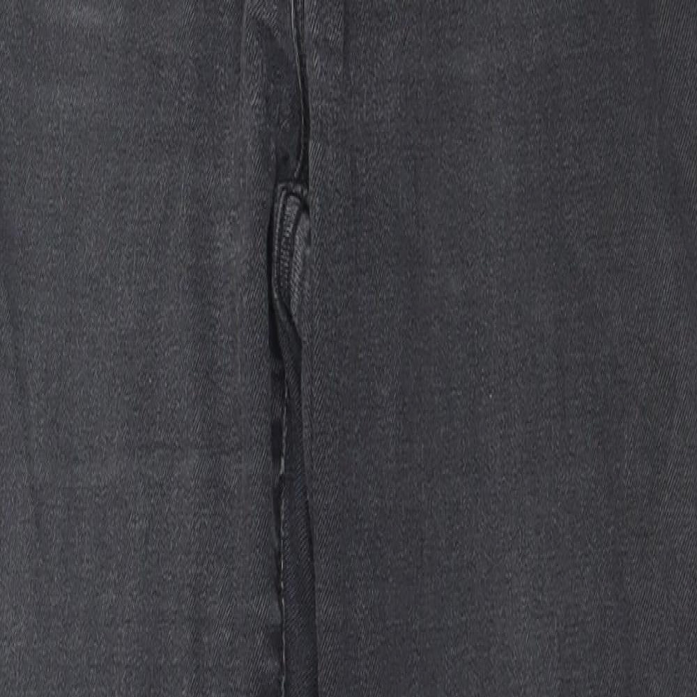 Denim & Co. Womens Grey  Denim Skinny Jeans Size 8 L27 in