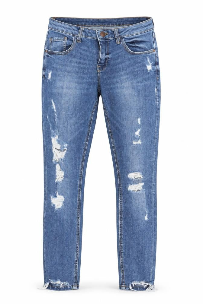 Womens UK Size 8 Denim & Co. Regular Fit Skinny Blue Jeans