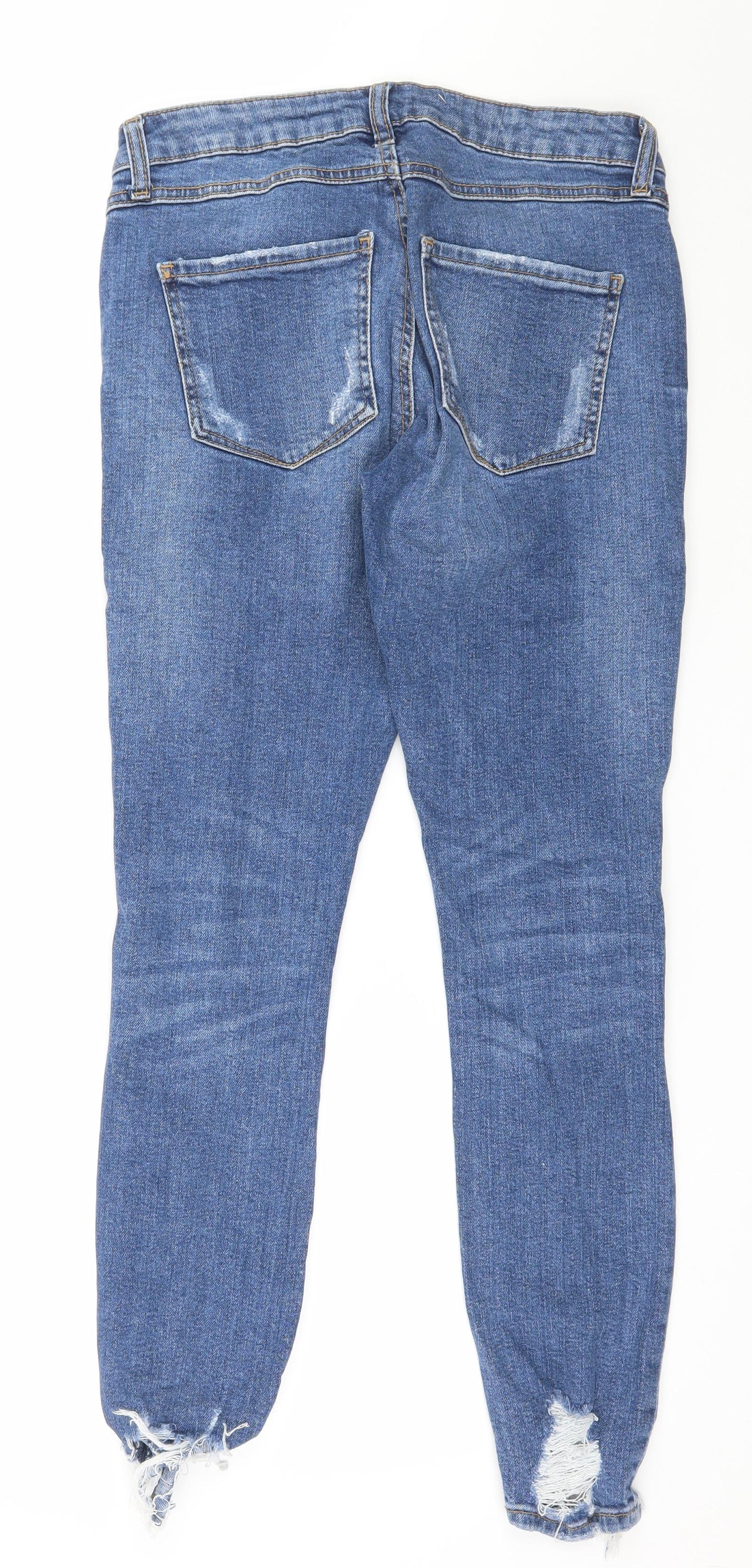 Denim & Co. Womens Blue  Denim Skinny Jeans Size 8 L27 in