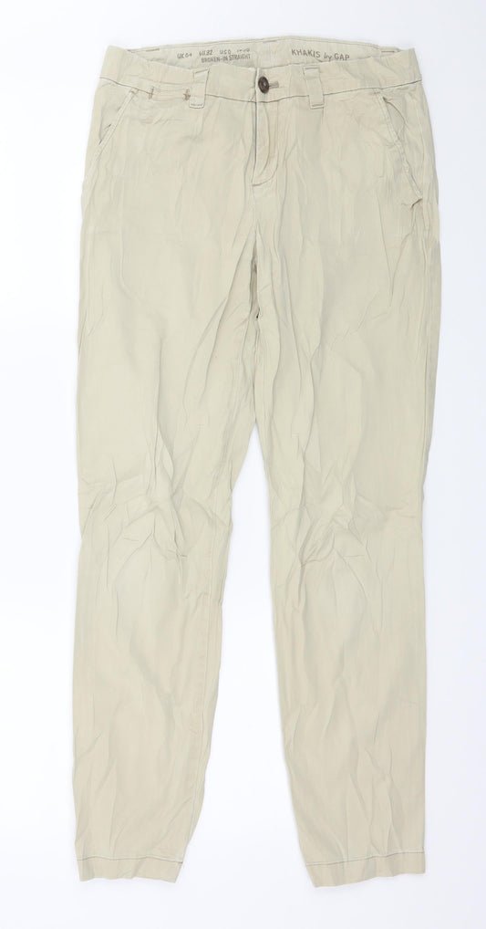 Womens UK Size 30 in Gap Regular Fit  Beige Trousers