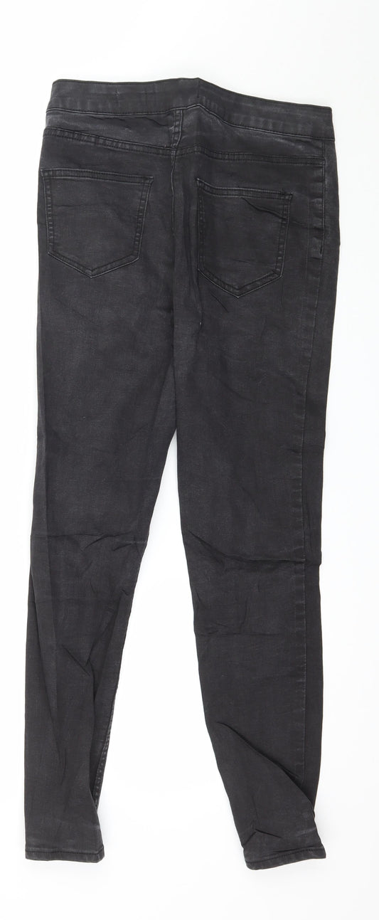 New Look Womens Black  Denim Skinny Jeans Size 12 L27 in