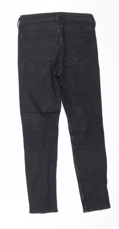 Womens UK Size 27 in H&M Regular Fit Skinny Black Jeans