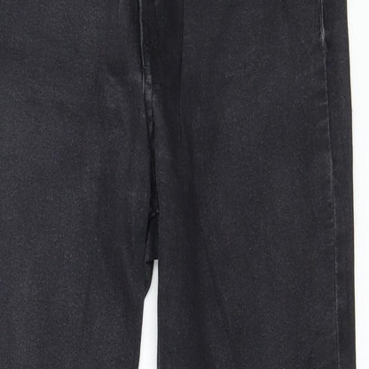 Womens UK Size 27 in H&M Regular Fit Skinny Black Jeans