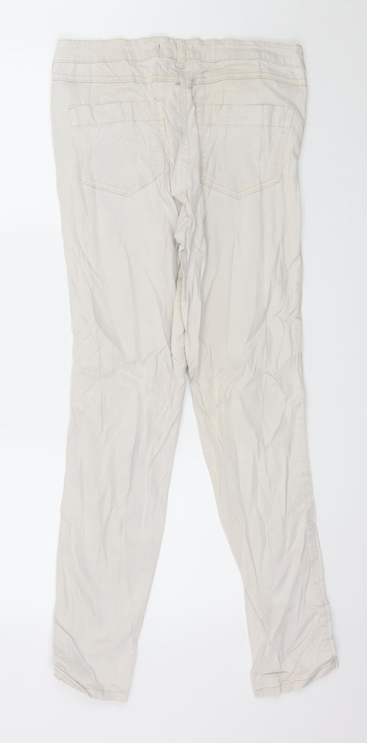 Mint Velvet Womens Grey   Skinny Jeans Size 12 L29 in