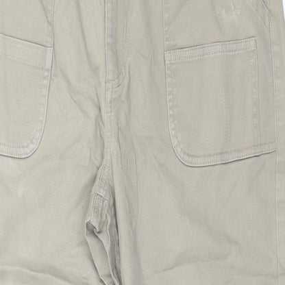 Womens UK Size 14 White Stuff Regular Fit Cropped Green Jeans