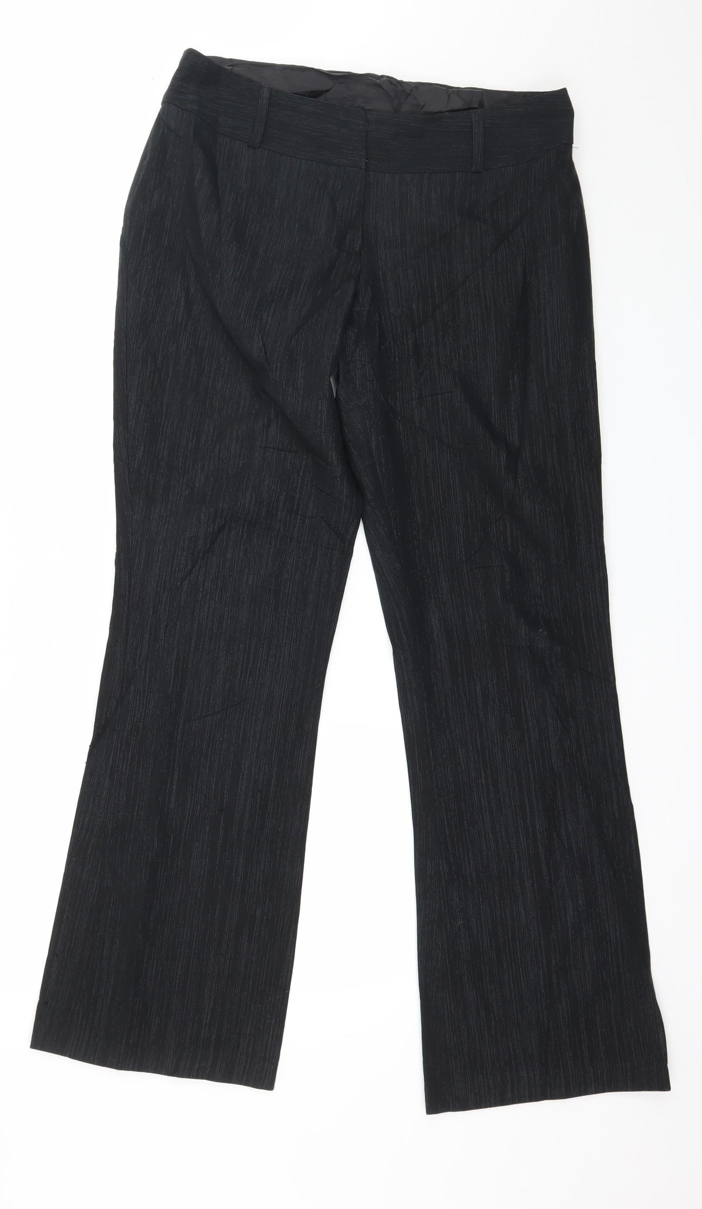 Womens UK Size 12 NL Collection Regular Fit  Black Trousers