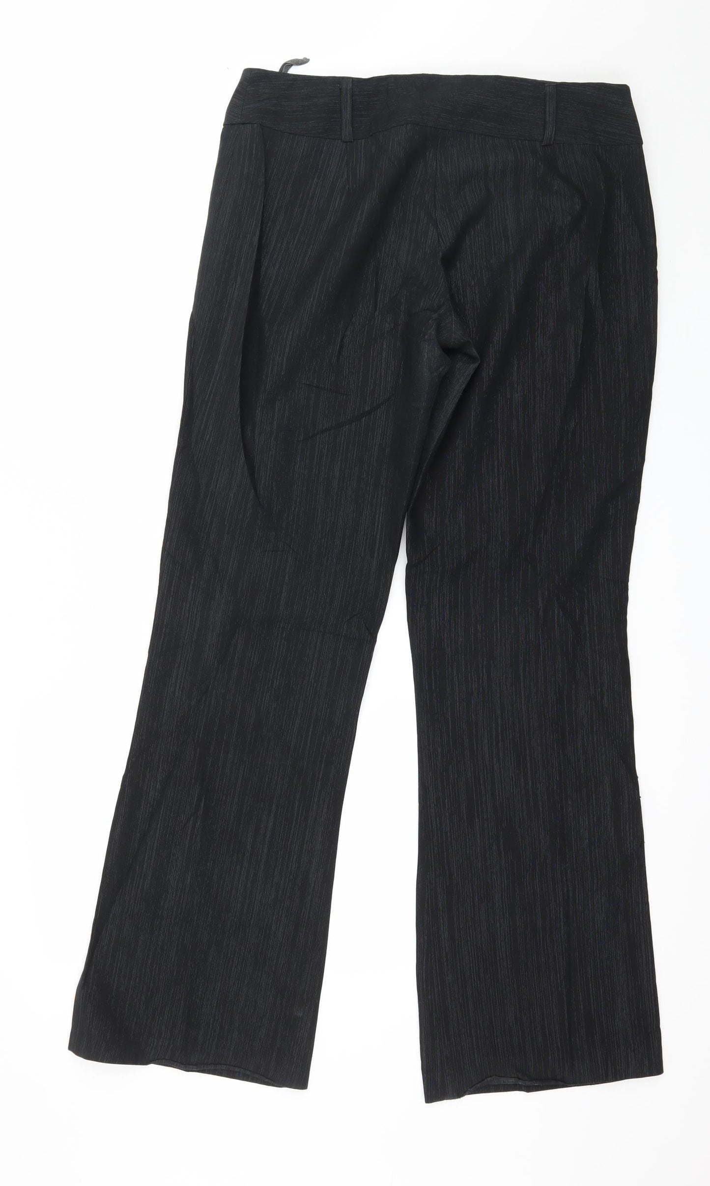 Womens UK Size 12 NL Collection Regular Fit  Black Trousers
