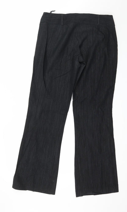 Womens UK Size 12 NL Collection Regular Fit  Black Trousers