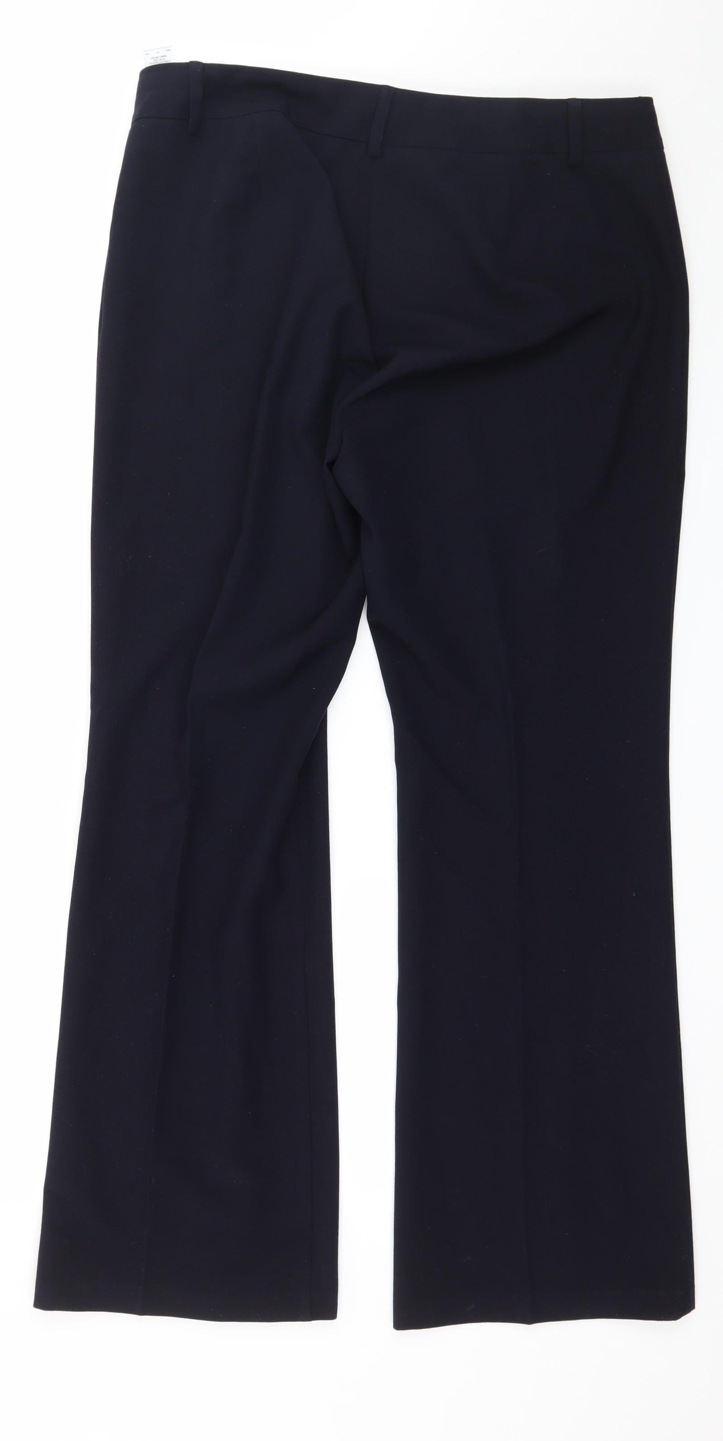 Womens UK Size 14 Marks and Spencer Regular Fit  Blue Trousers