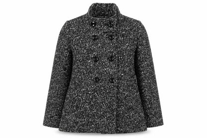 Lakeland Womens Black   Pea Coat Coat Size 14