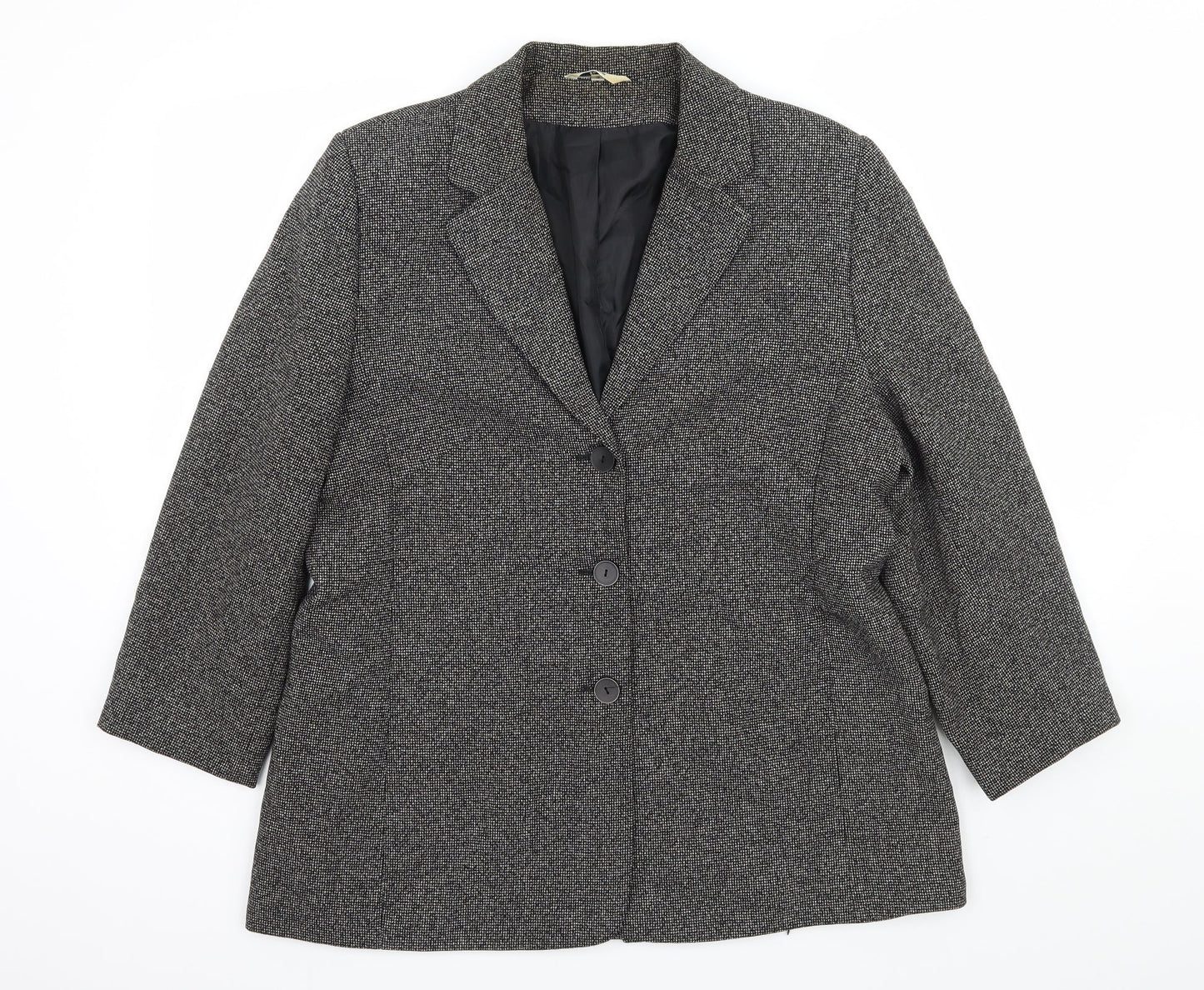 Klass Womens Green Polka Dot  Jacket Blazer Size 16