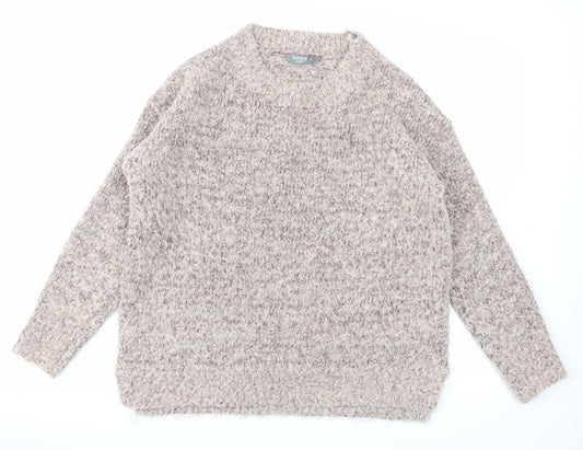 Nutmeg Womens Pink   Pullover Jumper Size 8