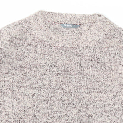 Nutmeg Womens Pink   Pullover Jumper Size 8
