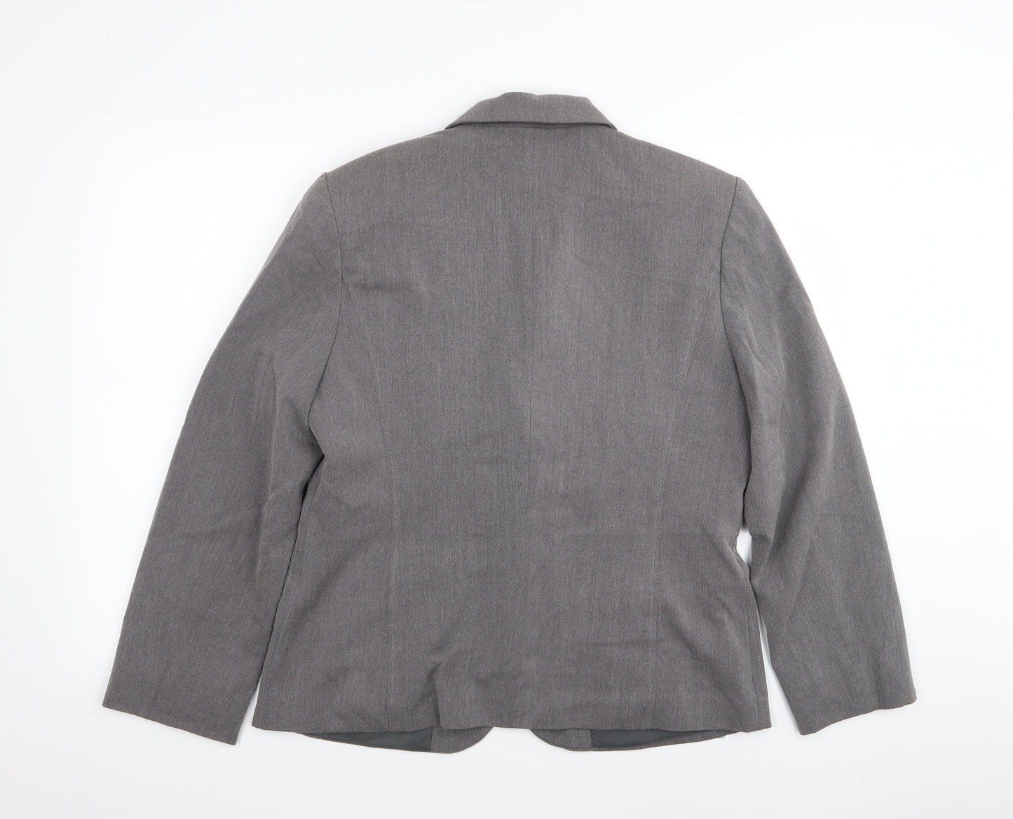 Womens UK Size 14 Gelco Regular Grey Blazer