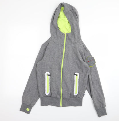 Original Marines Boys Grey   Full Zip Jumper Size 12 Years