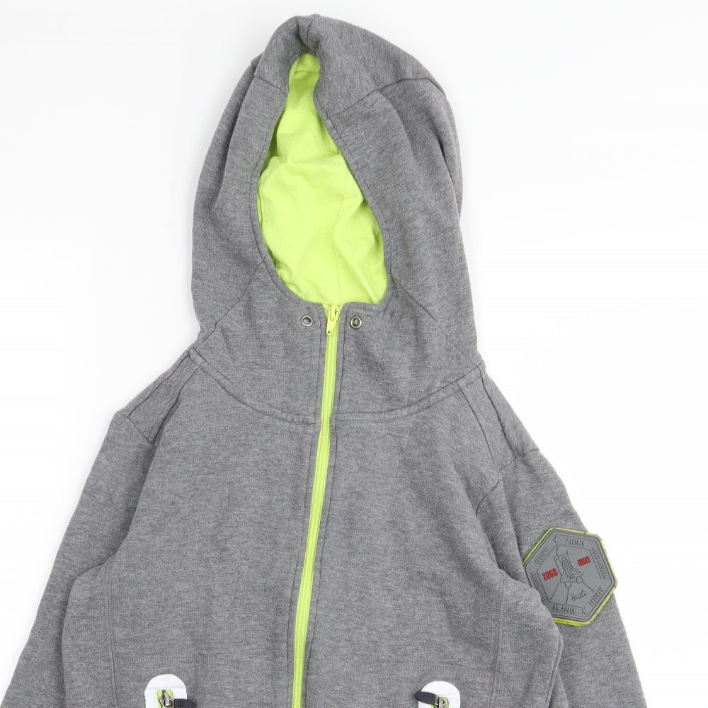 Original Marines Boys Grey   Full Zip Jumper Size 12 Years