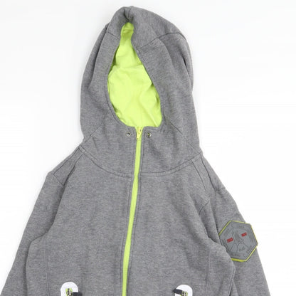 Original Marines Boys Grey   Full Zip Jumper Size 12 Years