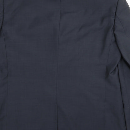 Mens UK Size 40 Impressions Regular Blue Suit Jacket