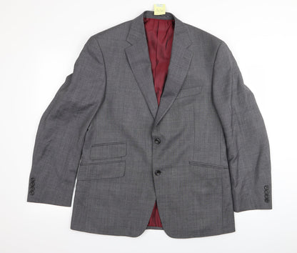 Mens UK Size 40 M&S Regular Grey Suit Jacket