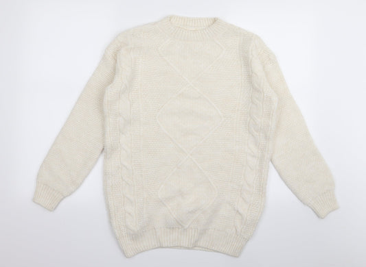 Asda George Womens White   Pullover Jumper Size 4  - size 4-6